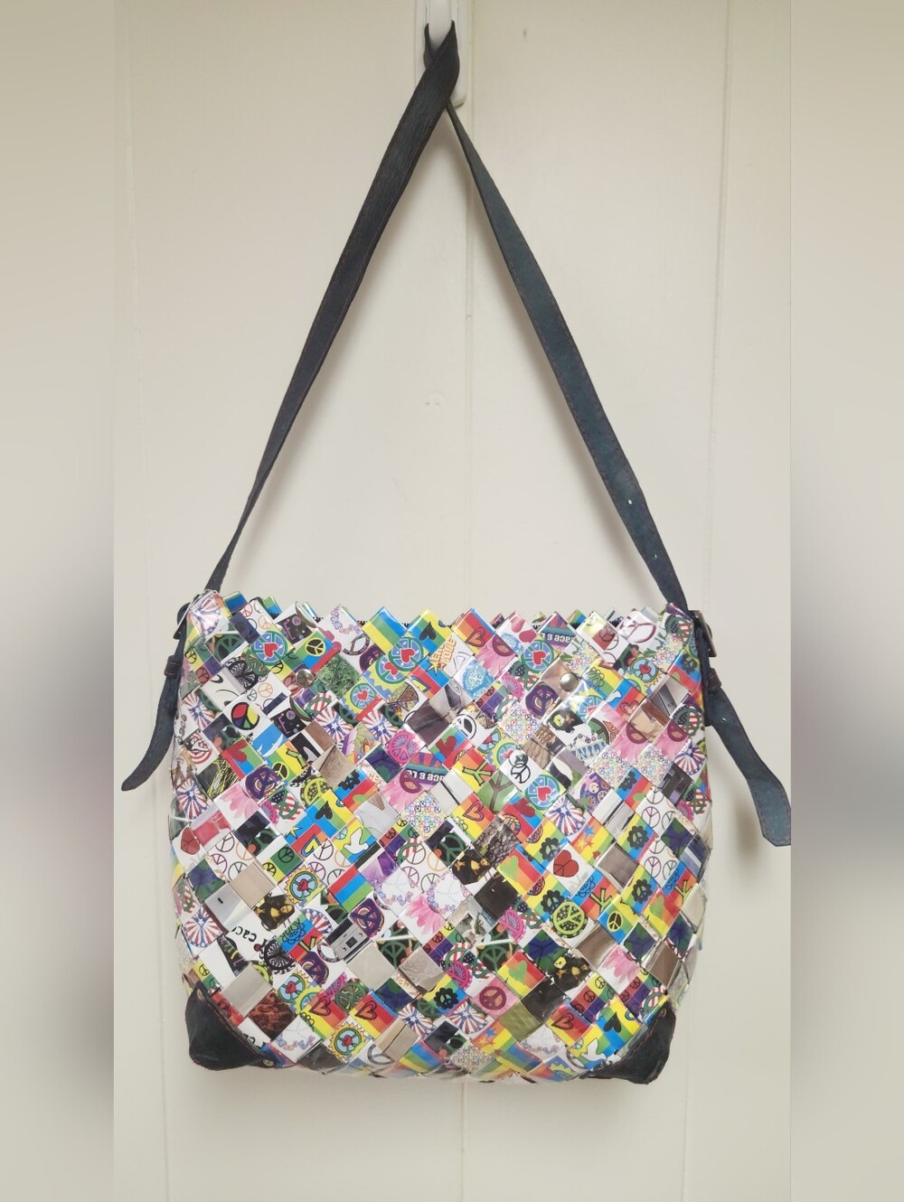 Upcycled Nahui Ollin Handmade Origami Shoulderbag Brand New!! - Picture 9 of 15